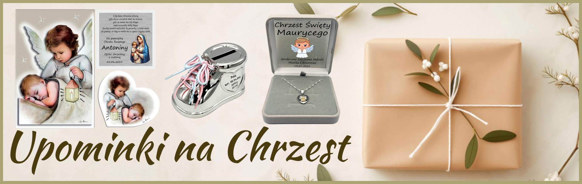 Upominki na Chrzest Święty